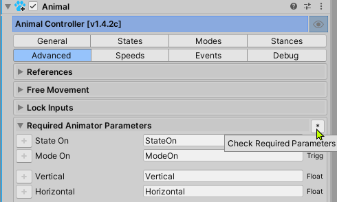 Create required parameters